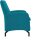 DOMO Collection Sessel Dallas türkis schwarz Stoff 68,0 x 82,0 x 93,0 cm, 1 St.