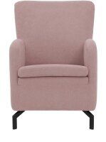 DOMO Collection Sessel Dallas rosa schwarz Stoff 68,0 x...
