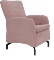 DOMO Collection Sessel Dallas rosa schwarz Stoff 68,0 x...