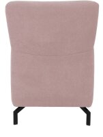 DOMO Collection Sessel Dallas rosa schwarz Stoff 68,0 x 82,0 x 93,0 cm, 1 St.