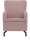 DOMO Collection Sessel Dallas rosa schwarz Stoff 68,0 x 82,0 x 93,0 cm, 1 St.
