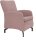 DOMO Collection Sessel Dallas rosa schwarz Stoff 68,0 x 82,0 x 93,0 cm, 1 St.