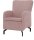DOMO Collection Sessel Dallas rosa schwarz Stoff 68,0 x 82,0 x 93,0 cm, 1 St.