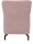 DOMO Collection Sessel Dallas rosa schwarz Stoff 68,0 x 82,0 x 93,0 cm, 1 St.