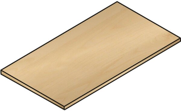 CP Abdeckplatte königsahorn 80,0 x 42,0 x 2,5 cm