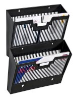 cep Wandprospekthalter schwarz DIN A4 36,4 x 9,5 x 25,7...