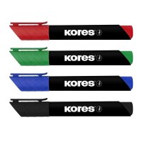 Kores® ECO XP1 Permanentmarker farbsortiert 3,0 mm, 4...