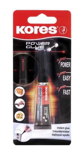 Kores® Powerglue Sekundenkleber 3,0 g, 1 St.