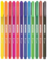 Kores® K- Fineliner farbsortiert 0,4 mm, 12 St.