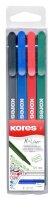 Kores® K- Fineliner farbsortiert 0,4 mm, 4 St.