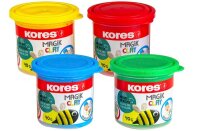 Kores® Knete Magic Clay mehrfarbig, 4 Farben je 40,0 g