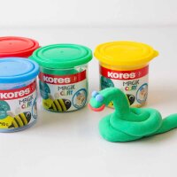 Kores® Knete Magic Clay mehrfarbig, 4 Farben je 40,0 g