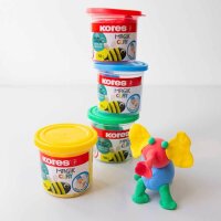 Kores® Knete Magic Clay mehrfarbig, 4 Farben je 40,0 g
