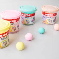 Kores® Knete Magic Clay Pastel mehrfarbig, 4 Farben je 40,0 g