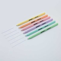 Kores® Kugelschreiber K0R-M Pastel farbsortiert, Schreibfarbe: blau, 6 St.
