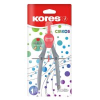 Kores® Zirkel Cirkos grau-rot, 1 St.