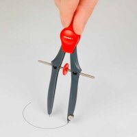 Kores® Zirkel Cirkos grau-rot, 1 St.