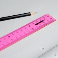 Kores® Lineal 30,0 cm, pink, blau