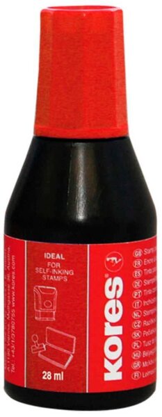 Kores® Stempelfarbe 71328 rot 28,0 ml