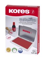 Kores® Stempelkissen METALLICA blau 11,0 x 7,0 cm, 1 St.