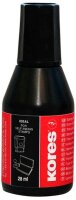 Kores® Stempelfarbe 71338 schwarz 28,0 ml