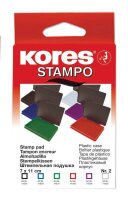 Kores® Stempelkissen STAMPO grün 11,0 x 7,0 cm,...