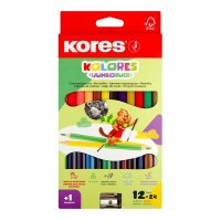 Kores® KOLORES DUO JUMBO Buntstifte farbsortiert, 12 St.