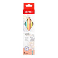 Kores® GRAFITOS Pastel Bleistifte HB farbsortiert mit...