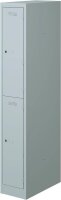 BISLEY Spind lichtgrau PL3050S2645, 2 Schließfächer 30,0 x 50,0 x 180,0 cm
