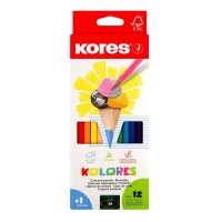 Kores® KOLORES Buntstifte farbsortiert, 12 St.