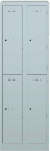 BISLEY Spind lichtgrau PL3050D2645, 4 Schließfächer 60,0 x 50,0 x 180,0 cm