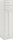 BISLEY Spind lichtgrau PLF4545D4, 4 Schließfächer 45,0 x 45,0 x 180,0 cm