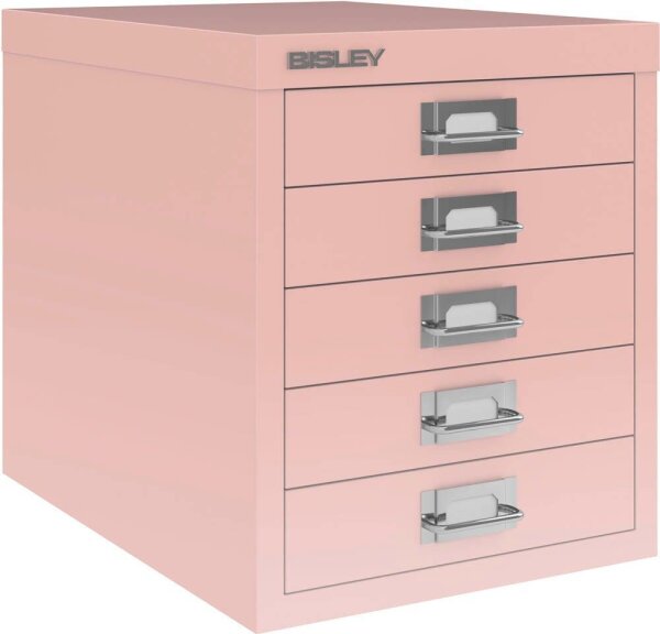 BISLEY MultiDrawer™ L125 Schubladenschrank pink 5 Schubladen 27,9 x 38,0 x 32,5 cm, 1 St.