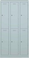 BISLEY Spind lichtgrau PL3050T2645, 6...
