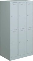 BISLEY Spind lichtgrau PL3050T2645, 6...