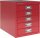BISLEY MultiDrawer™ L125 Schubladenschrank kardinalrot 5 Schubladen 27,9 x 38,0 x 32,5 cm, 1 St.