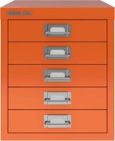 BISLEY MultiDrawer™ L125 Schubladenschrank orange 5...
