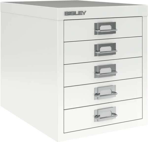 BISLEY MultiDrawer™ L125 Schubladenschrank verkehrsweiß 5 Schubladen 27,9 x 38,0 x 32,5 cm, 1 St.