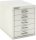 BISLEY MultiDrawer™ L125 Schubladenschrank verkehrsweiß 5 Schubladen 27,9 x 38,0 x 32,5 cm, 1 St.