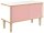 BISLEY Sideboard Poise, POS1007W620 verkehrsweiß, rosa 100,0 x 45,0 x 62,1 cm, 1 St.
