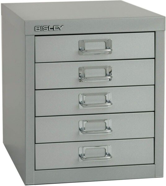 BISLEY MultiDrawer™ L125 Schubladenschrank silber 5 Schubladen 27,9 x 38,0 x 32,5 cm, 1 St.