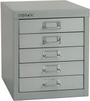 BISLEY MultiDrawer™ L125 Schubladenschrank silber 5...