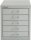 BISLEY MultiDrawer™ L125 Schubladenschrank silber 5 Schubladen 27,9 x 38,0 x 32,5 cm, 1 St.