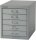 BISLEY MultiDrawer™ L125 Schubladenschrank silber 5 Schubladen 27,9 x 38,0 x 32,5 cm, 1 St.