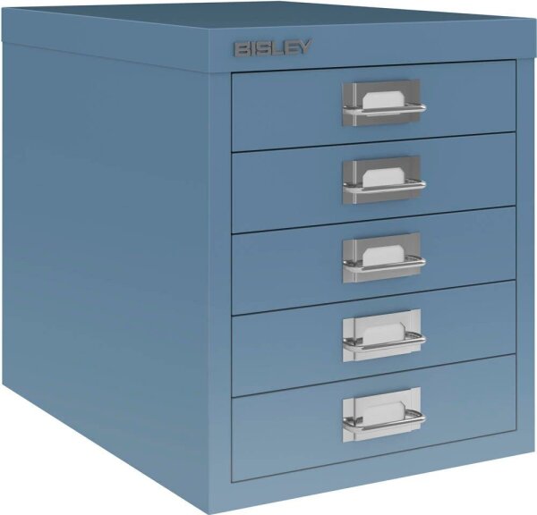 BISLEY MultiDrawer™ L125 Schubladenschrank blau 5 Schubladen 27,9 x 38,0 x 32,5 cm, 1 St.