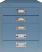 BISLEY MultiDrawer™ L125 Schubladenschrank blau 5...
