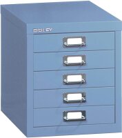 BISLEY MultiDrawer™ L125 Schubladenschrank blau 5 Schubladen 27,9 x 38,0 x 32,5 cm, 1 St.