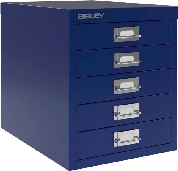 BISLEY MultiDrawer™ L125 Schubladenschrank oxfordblau 5 Schubladen 27,9 x 38,0 x 32,5 cm, 1 St.