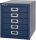 BISLEY MultiDrawer™ L125 Schubladenschrank oxfordblau 5 Schubladen 27,9 x 38,0 x 32,5 cm, 1 St.