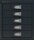 BISLEY MultiDrawer™ L125 Schubladenschrank schwarz 5 Schubladen 27,9 x 38,0 x 32,5 cm, 1 St.